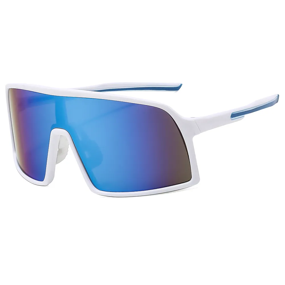 Unisex Mirrored Cycling Sunglasses – Windproof UV400 Outdoor Sports Shades for Bike Riding, Protective Eyewear for Men and Women